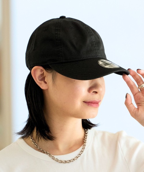 MICA&DEAL(マイカ&ディール)の「【MICA×NEW ERA/マイカ×ニューエラ】コットンキャップ(キャップ・レディース・ブラック・フリー)」の1枚目の写真
