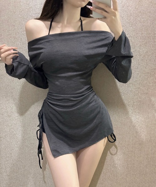 セール】水着セパレート3点セット（カバーアップ付き）（水着