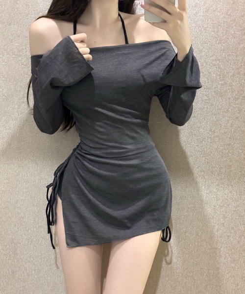 MAISON DE THERESE(メゾン ド テレーズ)の「水着セパレート3点セット(カバーアップ付き)(水着・レディース・ブラック/ブルー・S/M/L/XL)」の15枚目の写真