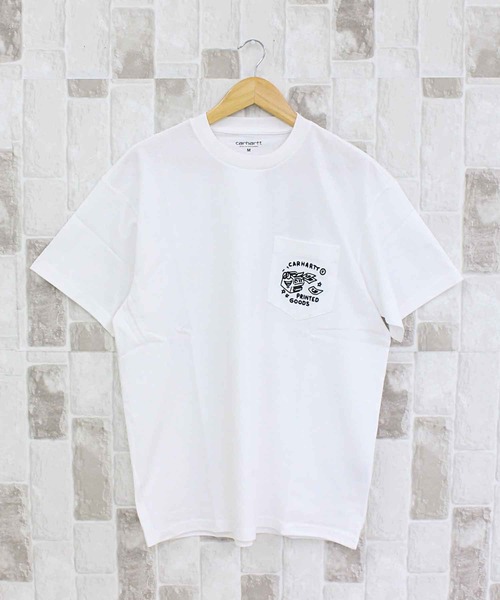 Tシャツ・カットソー Carhartt S/S Fragments Pocket T-Shirt (52556) セール】WIP S/S フラグメント ポケットTシャツ S/S Fragments
