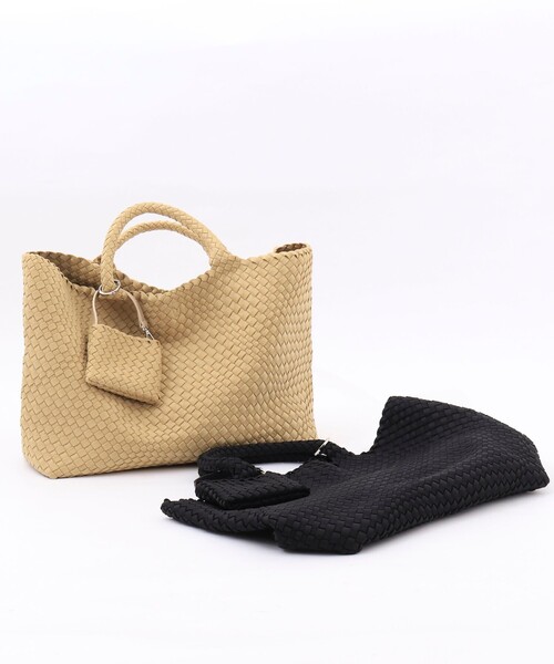 NOLLEY’S（ノーリーズ）の「メッシュトートLL（トートバッグ・レディース・ベージュ/ブラック・FREE）」の11枚目の写真