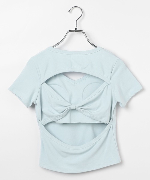 3.3 Field Trip （3.3フィールドトリップ）の「3.3 Field Trip／バックリボンVネックT（カップ付き）（Tシャツ/カットソー・レディース・ブラック/ブルー/ホワイト・FREE）」の8枚目の写真