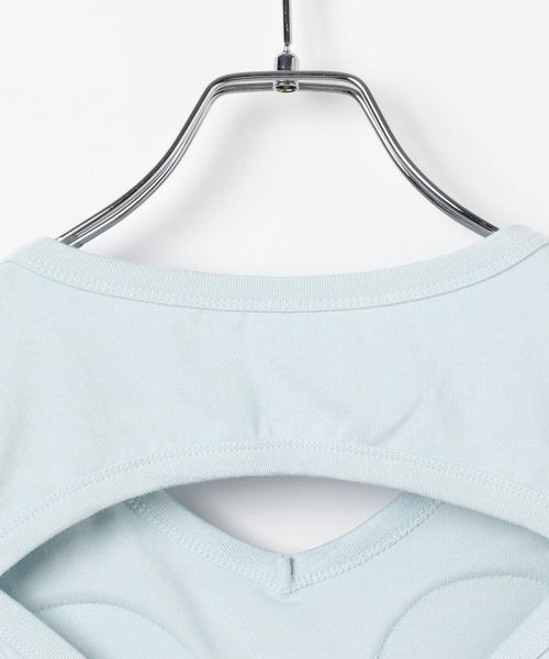 3.3 Field Trip （3.3フィールドトリップ）の「3.3 Field Trip／バックリボンVネックT（カップ付き）（Tシャツ/カットソー・レディース・ブラック/ブルー/ホワイト・FREE）」の10枚目の写真