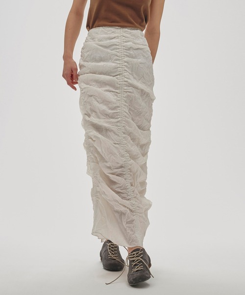 【おまけ付】 Chambray Gather Skirt（スカート）｜TODAYFUL（トゥデイフル スカート