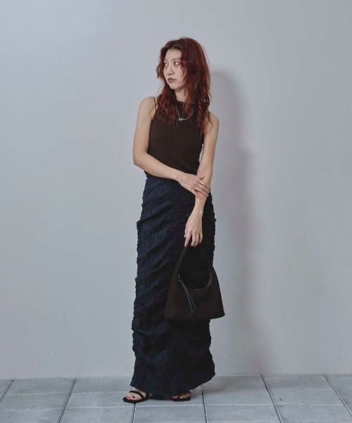 Chambray Gather Skirt（スカート）｜TODAYFUL（トゥデイフル