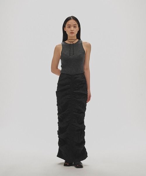 TODAYFUL Chambray Gather Skirt ブラック 36 TODAYFUL(トゥデイフル) / Life's online store（ライフズ