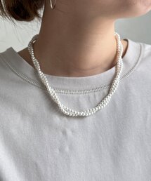 Chez toi | ねじれパールショートネックレス(ネックレス)