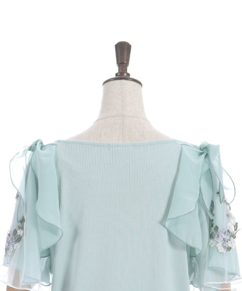 axes femme（アクシーズファム）の「チュール×刺繍フレア袖プルオーバー（Tシャツ/カットソー・レディース・キナリ/イエロー/ネイビー/ミント・FREE）」の22枚目の写真