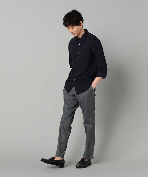 COMME CA MEN（コムサメン）の「【吸水速乾・接触冷感】石川織りCOOL MOTIONコットンドビーストレッチ スリムパンツ（その他パンツ・メンズ・ブラック/グレー/チャコールグレー・S/L/M/XL）」の5枚目の写真