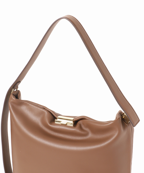 プンティ イエナ別注 グラフト L トート ショルダーバッグ レザー 茶 追加》PUNTI./プンティ GRAFT L TOTE トートバッグ（トートバッグ