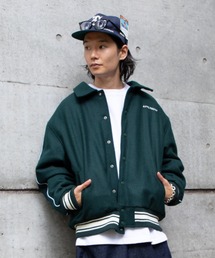 APPLEBUM | Collared Melton Stadium Jacket(ブルゾン)