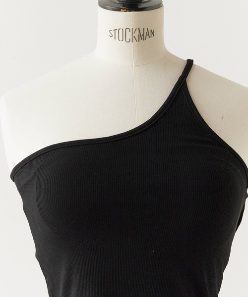 ROOPTOKYO(ループトウキョウ)の「One-shoulder camisole / カップ付き ワンショルダー 華奢ストラップ キャミソール(キャミソール・レディース・ホワイト/グレー/ブラック・FREE)」の5枚目の写真