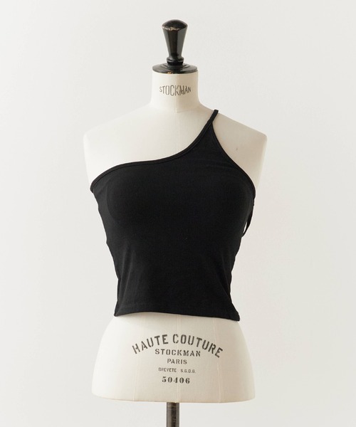 ROOPTOKYO(ループトウキョウ)の「One-shoulder camisole / カップ付き ワンショルダー 華奢ストラップ キャミソール(キャミソール・レディース・ホワイト/グレー/ブラック・FREE)」の17枚目の写真