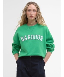 Barbour ロゴ入り緑トレーナー JAPAN LIMITED LOGO SWEAT COLLECTION │ Barbour（バブアー