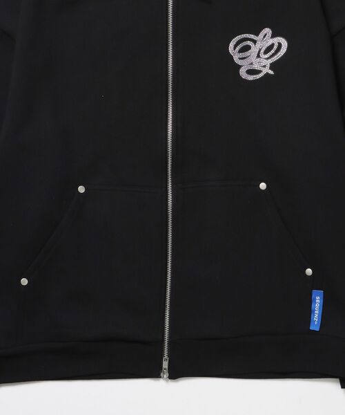 SEQUENZ（シークエンズ）】CROSS RHINE STONE ZIP P/K / パーカー
