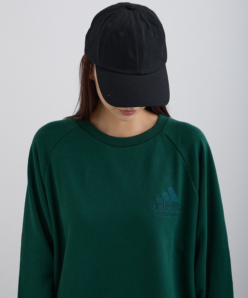ADDITION STORE（アディションストア）の「【ADDITION STORE】アディダス コンバットスポーツ ロゴ刺繍クルーネックスウェット(ミニ裏毛）（スウェット・レディース・チャコールグレー/グリーン/ブラック・MEDIUM/LARGE）」の9枚目の写真