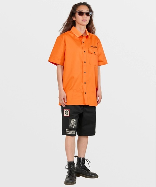 VOLCOM(ボルコム)の「【VOLCOM/ボルコム】Tokyo True Featured Artist Yusuke Pocket Short Sleeve Shirt/バックグラフィックプリント半袖シャツ(シャツ/ブラウス・メンズ・オレンジ・MEDIUM/LARGE/X-LARGE)」の7枚目の写真