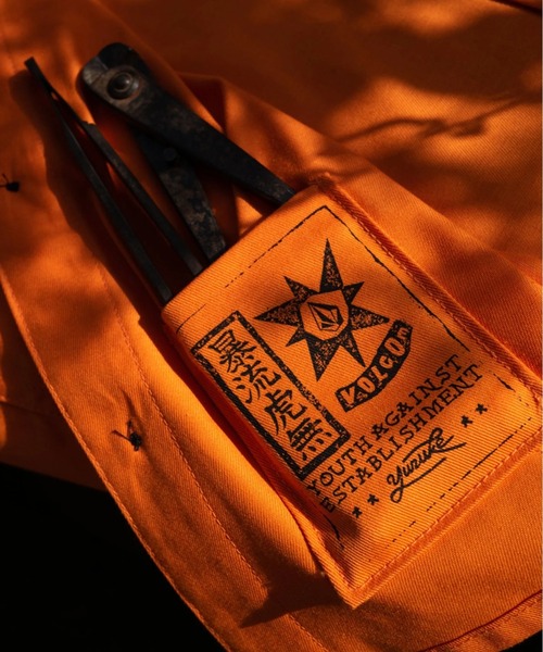 VOLCOM(ボルコム)の「【VOLCOM/ボルコム】Tokyo True Featured Artist Yusuke Pocket Short Sleeve Shirt/バックグラフィックプリント半袖シャツ(シャツ/ブラウス・メンズ・オレンジ・MEDIUM/LARGE/X-LARGE)」の10枚目の写真
