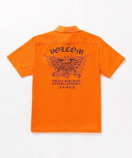 VOLCOM(ボルコム)の「【VOLCOM/ボルコム】Tokyo True Featured Artist Yusuke Pocket Short Sleeve Shirt/バックグラフィックプリント半袖シャツ(シャツ/ブラウス・メンズ・オレンジ・MEDIUM/LARGE/X-LARGE)」の12枚目の写真
