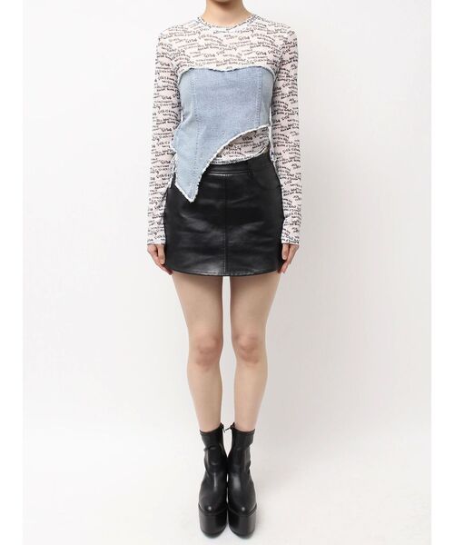GYDA（ジェイダ）の「GYDAデニムシアードッキングトップス（T