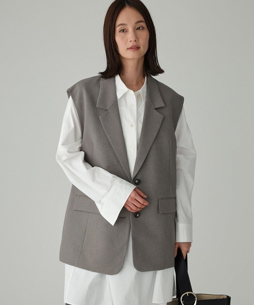 BABYLONE（バビロン）の「テーラーカラージレ（その他アウター・レディース・ボルドー/グレー・フリー）」の15枚目の写真