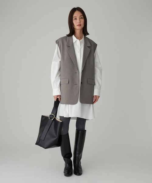 BABYLONE（バビロン）の「テーラーカラージレ（その他アウター・レディース・ボルドー/グレー・フリー）」の18枚目の写真