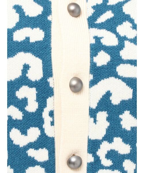 EVRIS（エヴリス）の「オリジナルレオパードカーディガン（カーディガン/ボレロ・レディース・ブラック/ブルー・FREE）」の10枚目の写真