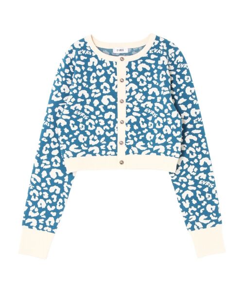 EVRIS（エヴリス）の「オリジナルレオパードカーディガン（カーディガン/ボレロ・レディース・ブラック/ブルー・FREE）」の12枚目の写真