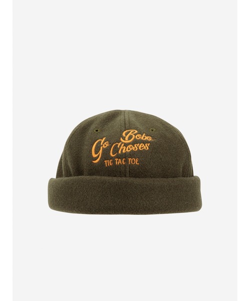 BOBO CHOSES(ボボショーズ)の「Go Bobo woven beanie(ニットキャップ/ビーニー・キッズ・カーキ・HEAD54/HEAD52)」の2枚目の写真