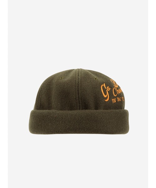BOBO CHOSES(ボボショーズ)の「Go Bobo woven beanie(ニットキャップ/ビーニー・キッズ・カーキ・HEAD54/HEAD52)」の4枚目の写真