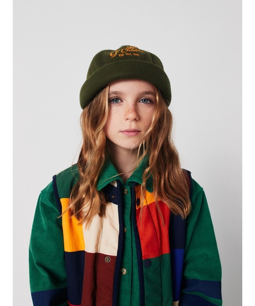 BOBO CHOSES(ボボショーズ)の「Go Bobo woven beanie(ニットキャップ/ビーニー・キッズ・カーキ・HEAD54/HEAD52)」の6枚目の写真