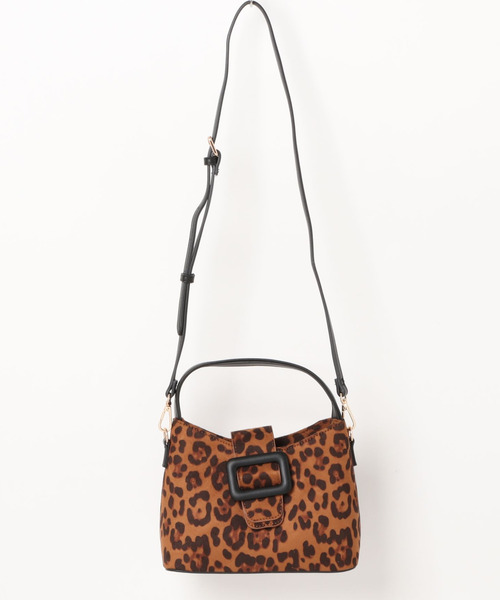 cache cache(カシュ カシュ)の「カシュカシュ cachecache / クルミベルト2wayスクエアバッグ(ショルダーバッグ・レディース・レオパード/ブラック/アイボリー・FREE)」の8枚目の写真