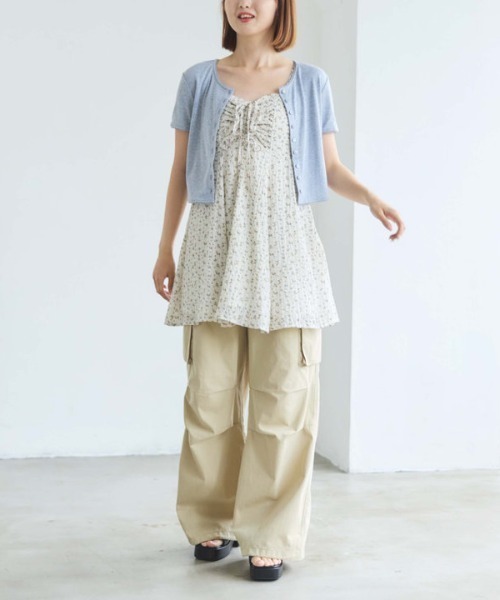 archives（アルシーヴ）の「針抜きハーフスリーブカーディガン（カーディガン/ボレロ・レディース・アイボリー/グレー/ネイビー・MEDIUM）」の21枚目の写真