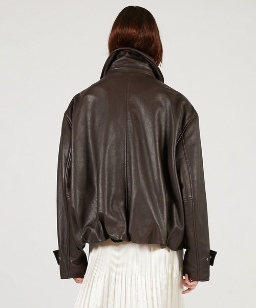 Pre-Order】SHEEPレザハイネックーブルゾン / SHEEP Leather High Neck