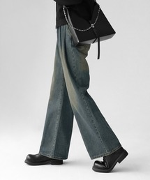 Evo+Revo（エボレボ）の「”品がよく洗練された” タックデニムパンツ（デニムパンツ）」