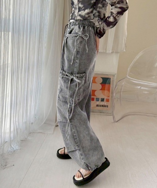 セール】ワイドシルエットカーゴパンツ（カーゴパンツ）｜ReRe（リリ