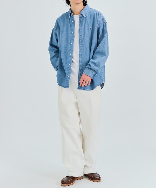 Carhartt WIP（カーハートダブリューアイピー）の「【Carhartt WIP】L/S LUCAS SHIRT　I034525（シャツ/ブラウス・メンズ・ブルー・L/M）」の9枚目の写真