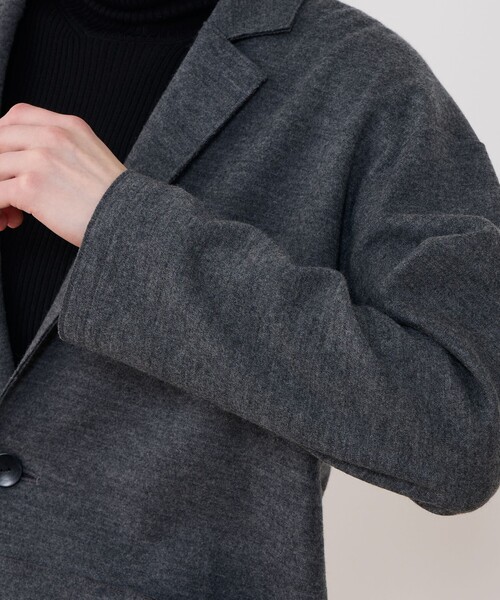 ウールミルドスムース チェスタージャケット（テーラードジャケット