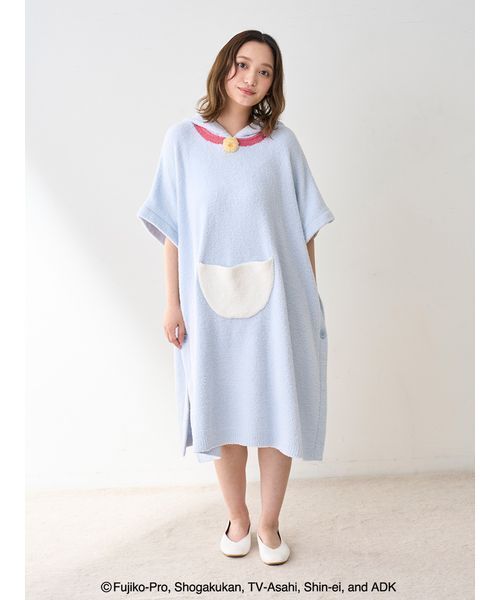【新品】ドラミちゃん　ルームウェア　ジェラートピケ　バスポンチョ gelato pique Sleep（ジェラートピケスリープ）の「【ドラえもん