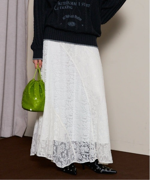 MAISON SPECIAL（メゾンスペシャル）の「Metallic Maxi Skirt