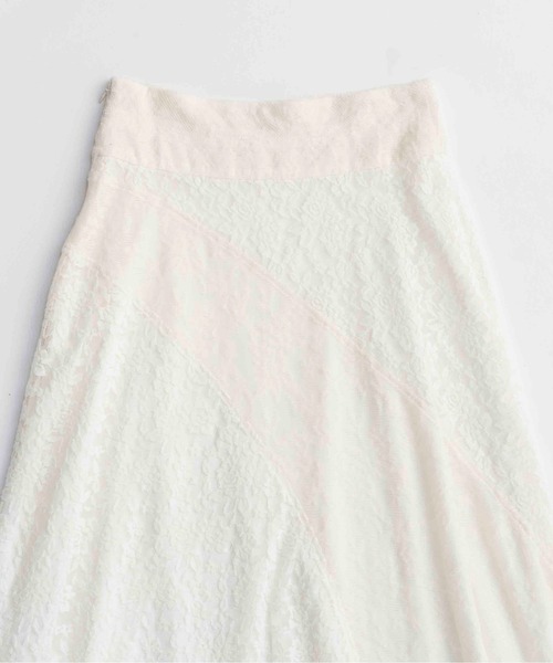 MAISON SPECIAL(メゾンスペシャル)の「Random Lace Flare Skirt/ランダムレースフレアスカート(スカート・レディース・ホワイト・36/38)」の14枚目の写真