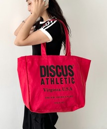DISCUS（ディスカス）の「DISCUS/ディスカス キャンバス プリントトート/ブランドロゴ/ユニセックス/学生/マザーズ（トートバッグ）」