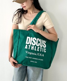 DISCUS（ディスカス）の「DISCUS/ディスカス キャンバス プリントトート/ブランドロゴ/ユニセックス/学生/マザーズ（トートバッグ）」