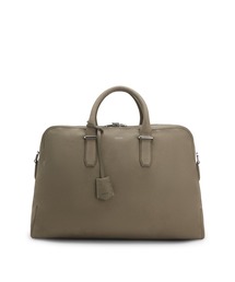 BOSS（ボス）の「グレインレザー ホールドオール ロゴキーホルダー（ボストンバッグ）」