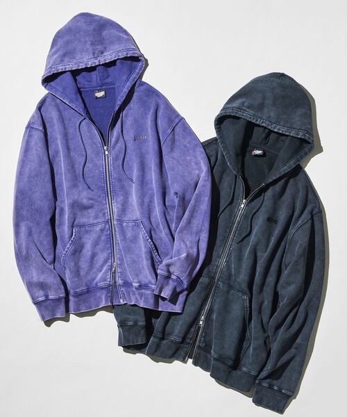 SCREEN STARS(スクリーンスターズ)の「【別注】<SCREEN STARS>GLR フェード スウェット フルジップ フーディー パーカー(パーカー・メンズ・ブラック/パープル・XL/L/M)」の10枚目の写真