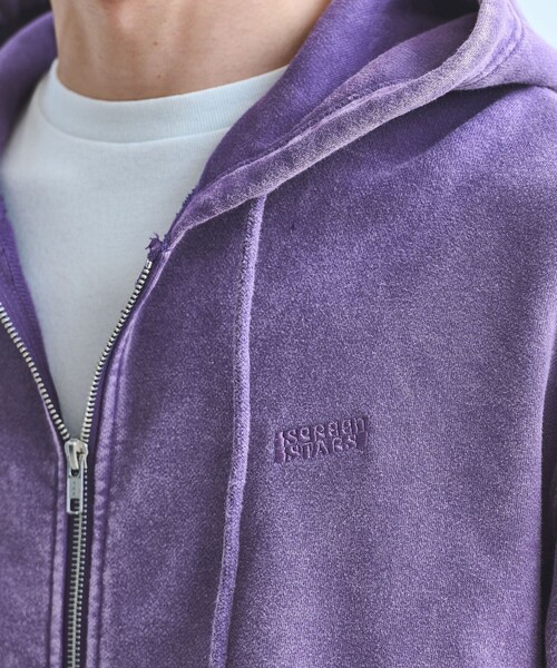 SCREEN STARS(スクリーンスターズ)の「【別注】<SCREEN STARS>GLR フェード スウェット フルジップ フーディー パーカー(パーカー・メンズ・ブラック/パープル・XL/L/M)」の12枚目の写真