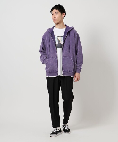 SCREEN STARS(スクリーンスターズ)の「【別注】<SCREEN STARS>GLR フェード スウェット フルジップ フーディー パーカー(パーカー・メンズ・ブラック/パープル・XL/L/M)」の15枚目の写真