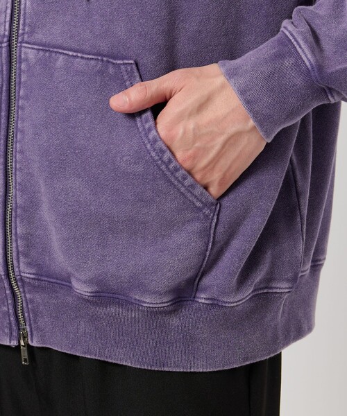 SCREEN STARS(スクリーンスターズ)の「【別注】<SCREEN STARS>GLR フェード スウェット フルジップ フーディー パーカー(パーカー・メンズ・ブラック/パープル・XL/L/M)」の3枚目の写真