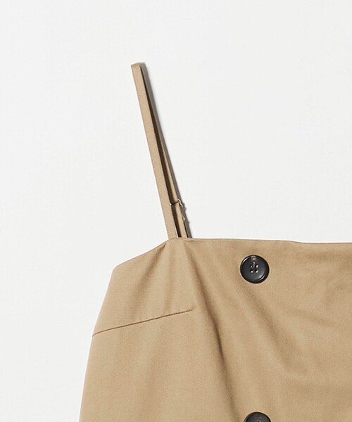 UNITED ARROWS(ユナイテッドアローズ)の「チノ ラップ オールインワン ‐ウォッシャブル‐(つなぎ/オールインワン・レディース・ブラック/ベージュ・FREE)」の14枚目の写真