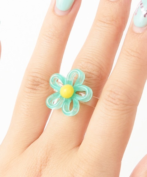 セール】Casselini(キャセリーニ)クリアフラワーリング（リング